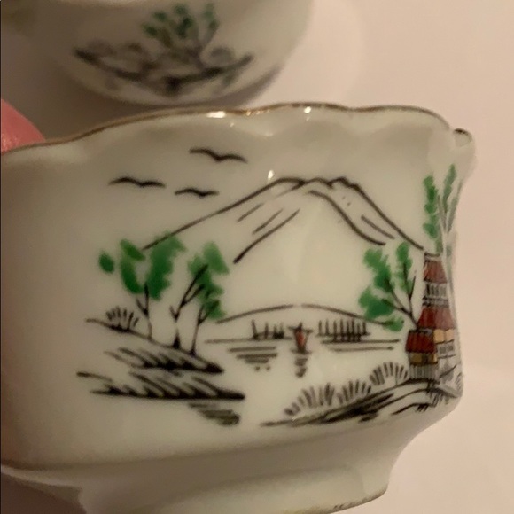 Vintage porcelain Japan mini tea/coffee cups - Picture 6 of 12